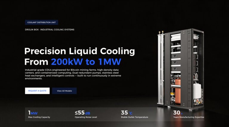 coolant distribution unit CDU liquid cooling mining