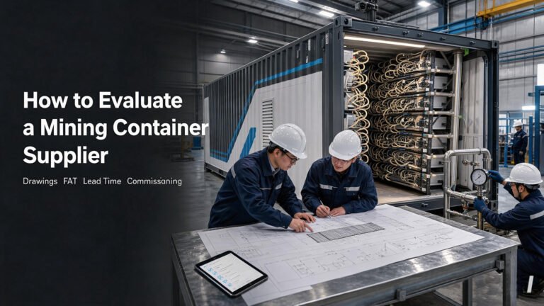 How to Evaluate a Mining Container Supplier Before You Place an Order