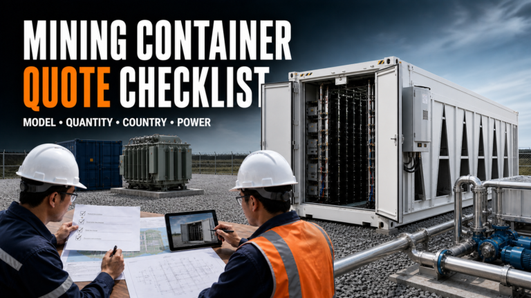 Mining Container Quote Checklist: What Buyers Should Prepare Before Asking for Price