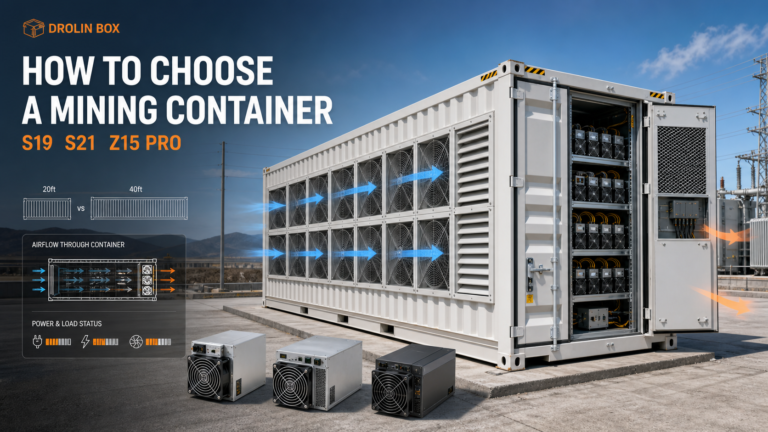 How to Choose a Mining Container for S19 S21 and Z15 Pro